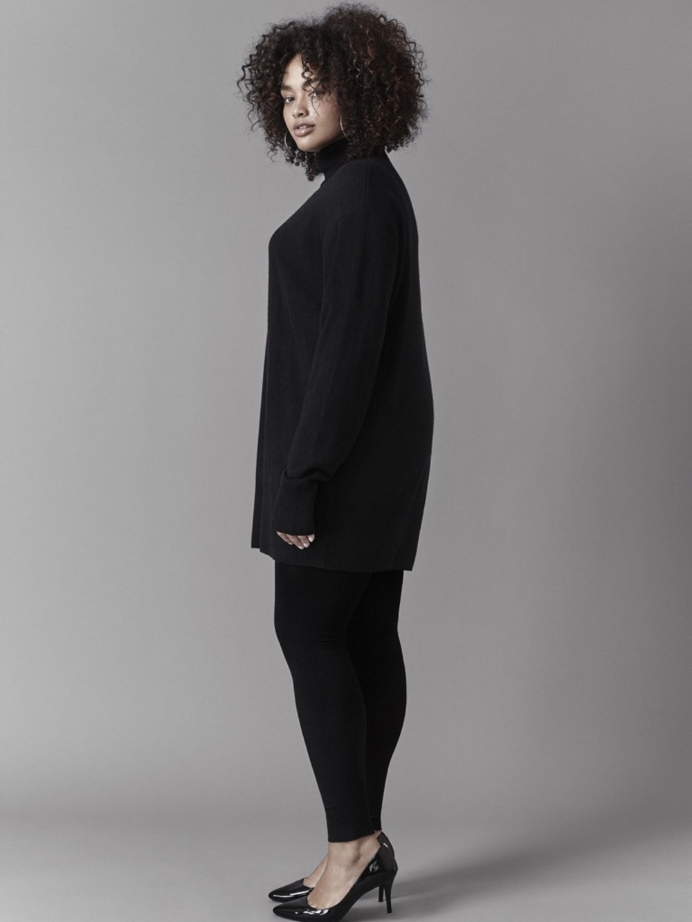 Universal Standard Black Wheaton Sweater Dress size M (18-20)